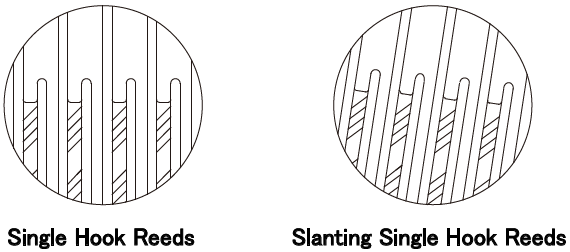 Broad Line Vs Narrow Reed HOOK REEDS - TAKAYAMA REED CO.,LTD.
